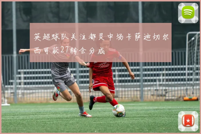 英超球队关注都灵中场卡萨迪切尔西可获27转会分成